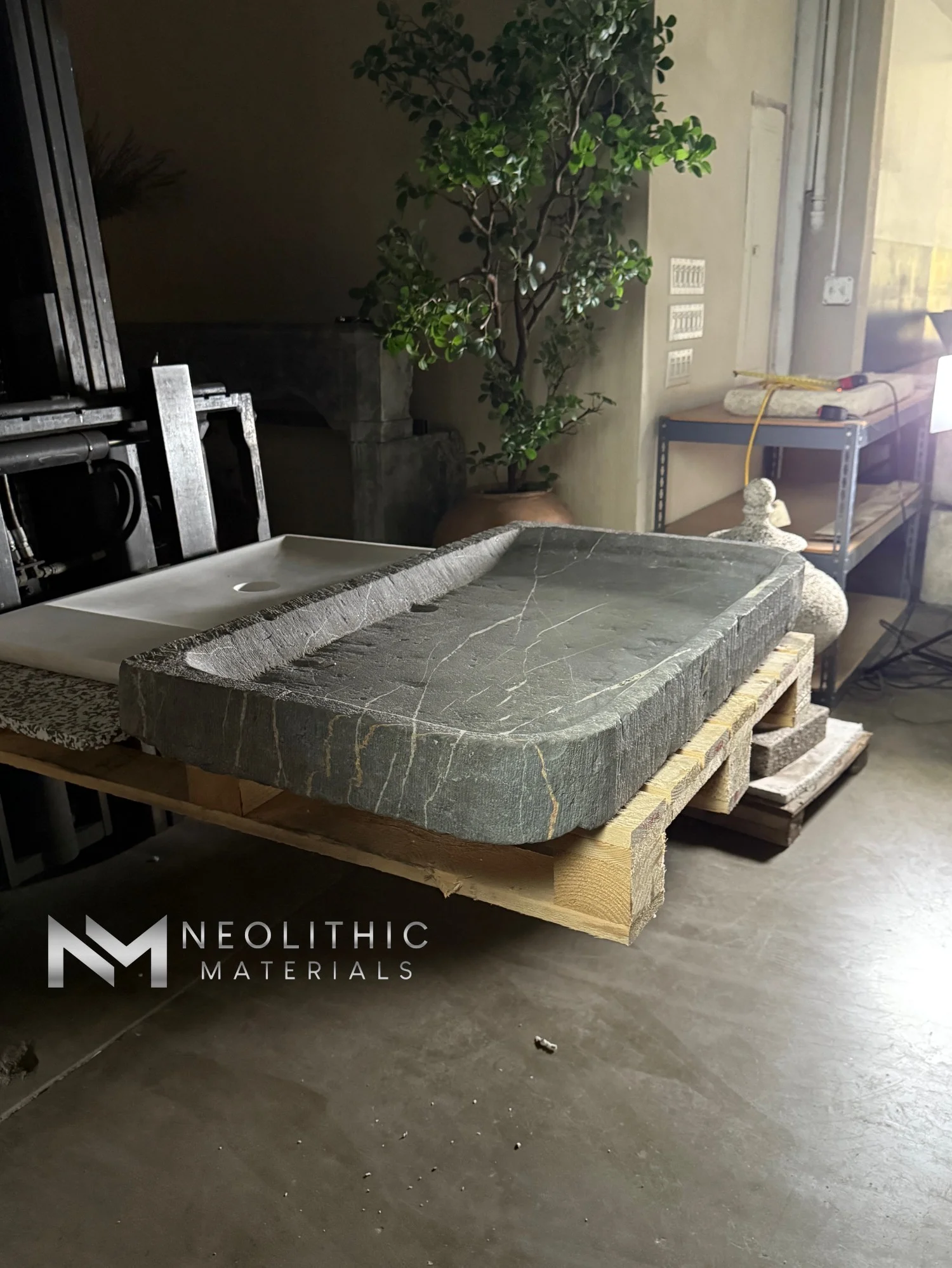 Antique Belgian Bluestone Sink - Image 2